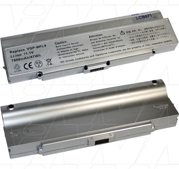 Mi Battery Xperts 11.1v 87wh / 7800mah Liion Laptop Battery Suit. For Sony (LCB571)