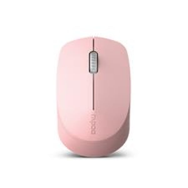 Rapoo M100 2.4ghz & Bluetooth 3 / 4 Quiet Click Wireless Mouse Pink - 1 (M100-Pink)