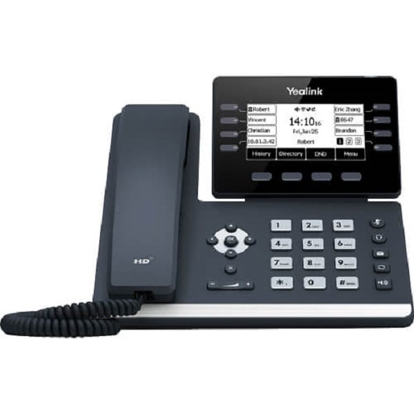 Yealink 12 Line Ip Hd Phone 3.7 360 X 160 Greyscale Screen Hd Voice Dual (SIP-T53W)