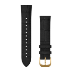 Garmin Quick Release Bands (20 Mm) Black Embossed Italian Leather With 2 (010-12924-22)