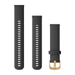 Garmin Quick Release Bands (20 Mm) Black With Gold Hardware (010-12932-13)