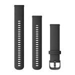Garmin Quick Release Bands (20 Mm) Black With Slate Hardware (010-12932-11)