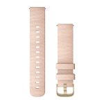 Garmin Quick Release Bands (20 Mm) Blush Pink Woven Nylon With Light Gol (010-12924-12)