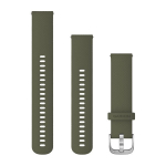 Garmin Quick Release Bands (20 Mm) Moss With Silver Hardware (010-12924-11)