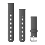 Garmin Quick Release Bands (22 Mm) Shadow Gray With Silver Hardware (010-12932-20)