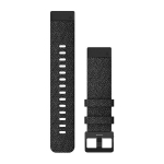 Garmin Quickfit 20 Watch Bands Heathered Black Nylon With Black Hardware (010-12875-00)