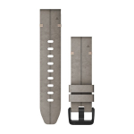 Garmin Quickfit 20 Watch Bands Shale Gray Suede Leather (010-12876-00)