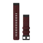 Garmin Quickfit 22 Watch Bands Heathered Red Nylon (010-12863-06)