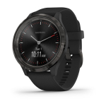 Garmin Vivomove 3 Slate Stainless Steel Bezel With Black Case And Silico (010-02239-01)