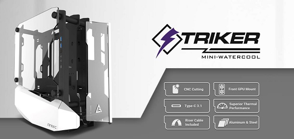 Antec Open Frame Mini-itx Aluminium And Steel Case Pci-e Riser Cable In (STRIKER)