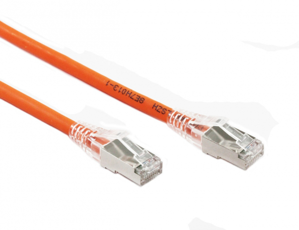 Generic 0.3m Orange Cat6a Sftp Cable Lszh ( Component Test ) (CB-LZC6A-0.3ORG)