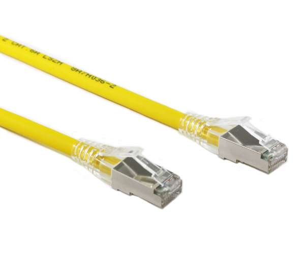 Generic 0.3m Yellow Cat6a Sftp Cable Lszh ( Component Test ) (CB-LZC6A-0.3YEL)