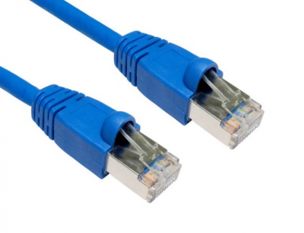 Hypertec Cat6a Shielded Cable 0.5m Blue Color 10gbe Rj45 Ethernet Network  (HCAT6ABL0.5)