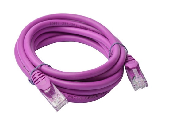 8ware 8ware Cat6a Utp Ethernet Cable 2m Snaglesspurple (PL6A-2PUR)