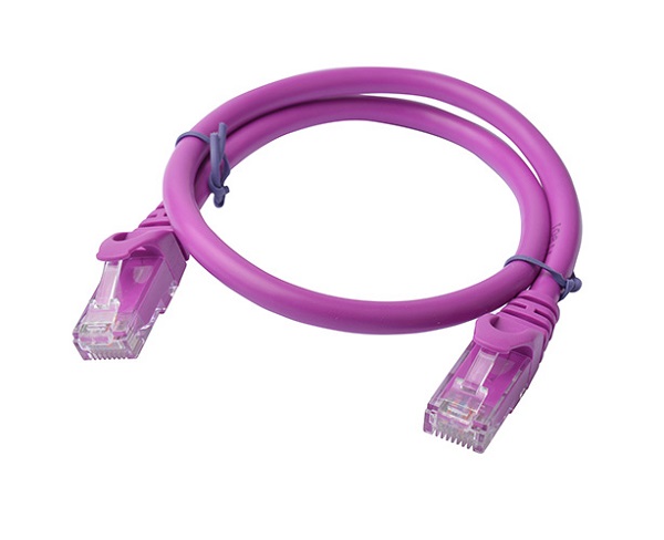 8ware 8ware Cat6a Utp Ethernet Cable 0.5m (50cm) Snaglesspurple (PL6A-0.5PUR)