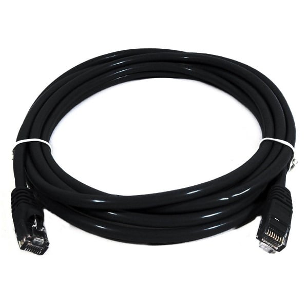 8ware 8ware Cat6a Utp Ethernet Cable 0.5m (50cm) Snaglessblack (PL6A-0.5BLK)