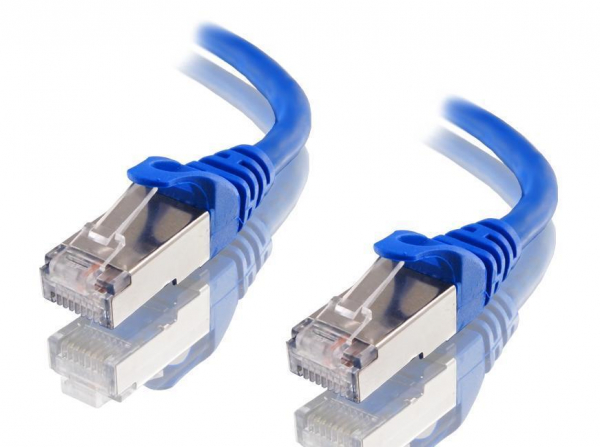 Astrotek Cat6a Shielded Ethernet Cable 50cm/0.5m Blue Color 10gbe Rj45 Net (AT-RJ45BLUF6A-0.5M)