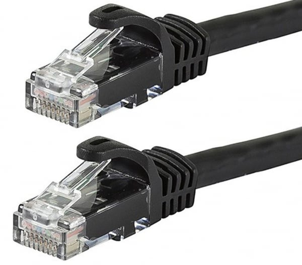 Astrotek Cat6 Cable 1m - Black Color Premium Rj45 Ethernet Network Lan Utp (AT-RJ45BLKU6-1M)