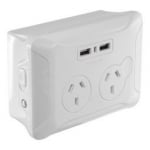 Eversure Clip Over Wall Plate 2x Usb And 2x Ac Gpo (CWP1022)