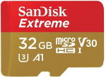 Sandisk 32gb Micro Sdhc Extreme A1 V30 Uhs-i/ U3 100mb/s No Sd Adapter (SDSQXAF-032G-GN6MN)