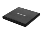 Verbatim External Slimline Mobile Cd/dvd Writer Usb 2.0 Black (98938)