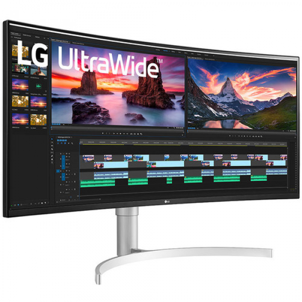 Lg 38 1ms 144hz Ultrawide Qhd+ Ips Curved Monitor Nvidia G-sync Com (38WN95C-WL)