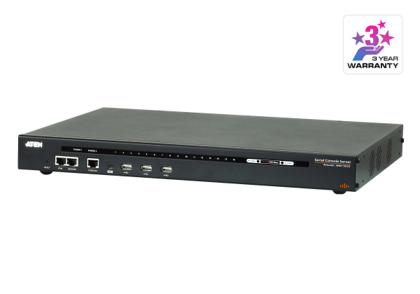 Aten 16 Port Serial Console Server Over Ip With Dual Ac Power Directly SN0116CO-AX-U