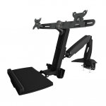 Aavara Dual Sit-stand Workstation Combo Clamp (up To 24inch) WS742