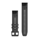 Garmin Quickfit 22 Watch Bands Slate Grey Silicone With Black Hardware 010-12863-22