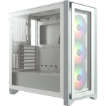 Corsair iCUE 4000X Tempered Glass Mid-Tower ATX Computer case White