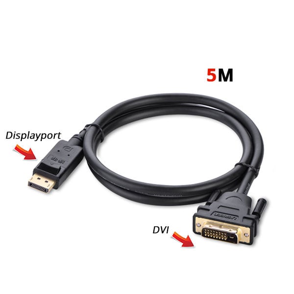 Ugreen Dp Male To Dvi Male Cable 5m (10223)