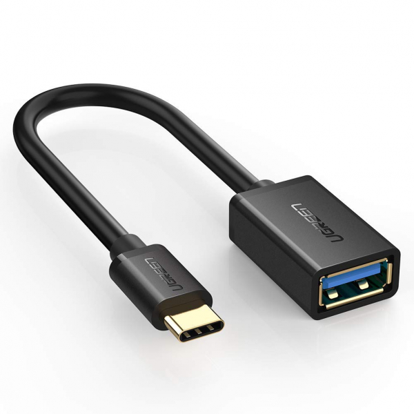 Ugreen Usb Type-c Male To Usb 3.0 Type A Female Otg Cable - Black 15cm ( ACBUGN30701