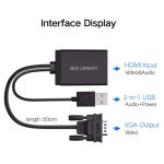 Ugreen Vga To Hdmi Converter Black 60814