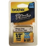 Brother Mk231 P-touch Tape 1/2 In X 26.2 Ft Black On White M-K231