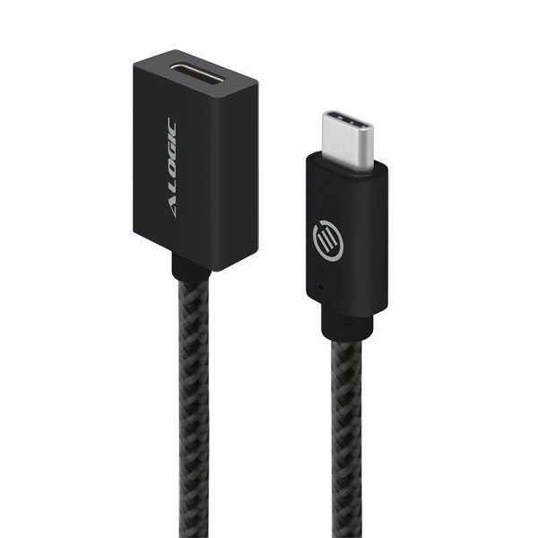 Alogic 1m Usb 3.1 (gen 2) Usb-c To Usb-c Extension Cable Male To Femal MU31CC-EXT-01BLK