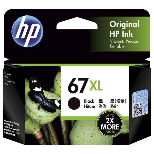 HP 67xl Black Original Ink Cartridge 240 Page Yield 3YM57AA