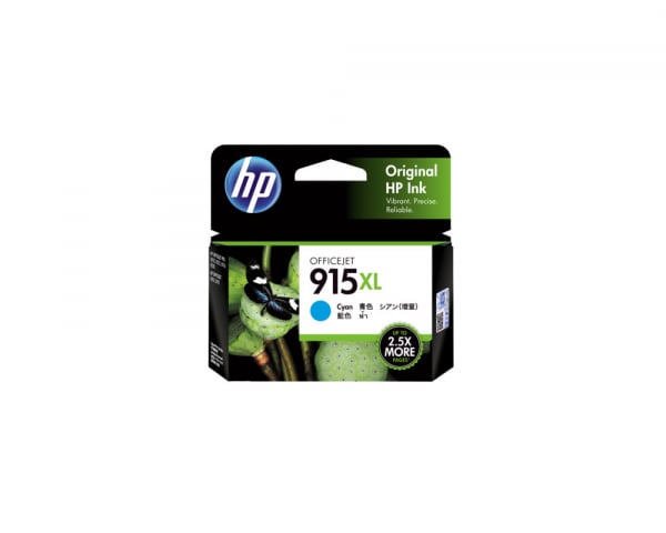 HP 915xl Cyan Original Ink Cartridge 825 Pages 3YM19AA