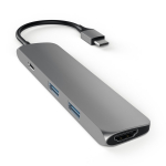 Satechi Slim Usb-c Multiport Adapter (space Grey) ST-CMAM