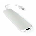 Satechi Slim Usb-c Multiport Adapter (silver) ST-CMAS