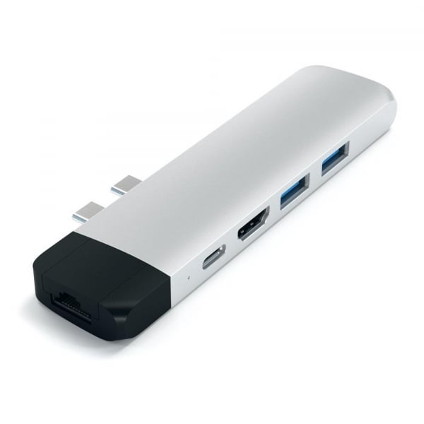 Satechi Usb-c Pro Hub With Ethernet & 4k Hdmi - Silver ST-TCPHES