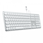 Satechi Aluminium Wired Usb Keyboard (silver/white) ST-AMWKS