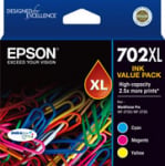 Epson 702xl 3 Colour Ink Pack Wf-3720 Wf-3725 C13T345592
