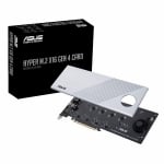 ASUS Hyper M.2 X16 PCIe 4.0 X4 Expansion Card Supports 4 NVMe M.2