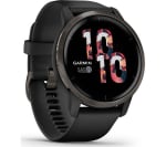 Garmin Venu 2 Slate Stainless Steel Bezel With Black Case