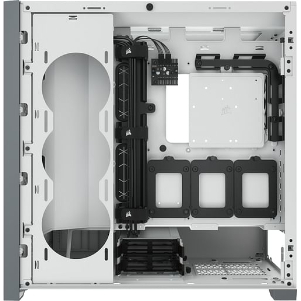 Corsair 5000d Tempered Glass E-atx/Atx White Case With 2x Airguide Fans