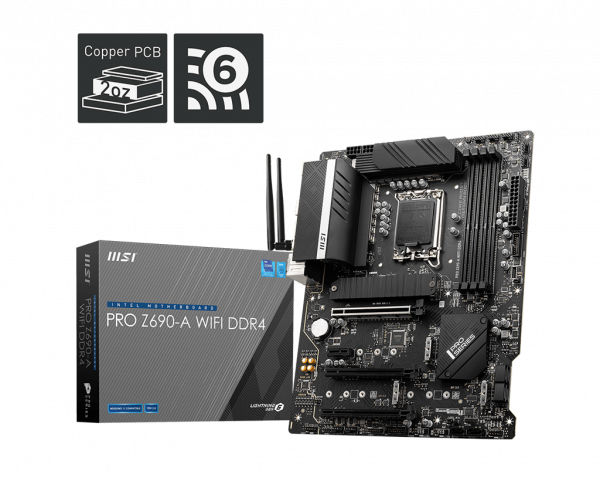 Msi PRO Z690 A WIFI DDR4 Intel LGA 1700 Atx Motherboard