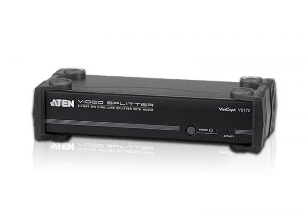 Aten 2-Port DVI Dual Link/Audio Splitter (PROJECT) - Black