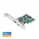 Simplecom Pci-e 2.0 X4 To 2 Port Usb 3.1 Type-a & Type-c Expansion Card