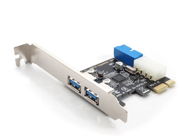 Simplecom Pcie Usb 3.0 4 Port Card Two Port Internal Cable