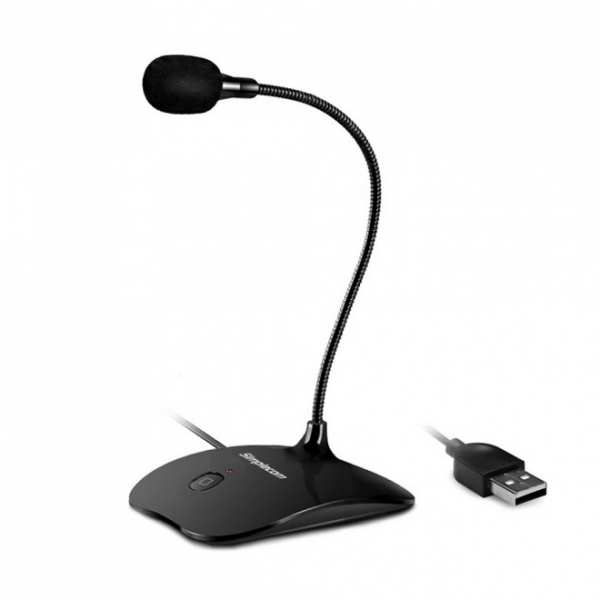 Simplecom Plug And Play Usb Desktop Microphone With Mute